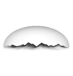 Grain Stippled Mountain Range Dotted Landscape