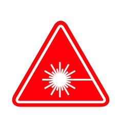 Laser Radiation Danger Label Icon Safety