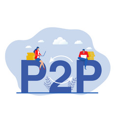 P2p Or Peer To Peer Payments Two Business