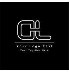 Premium Initial Letter Dl Logo Design Trendy