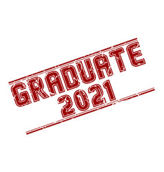 Stamp Graduate 2020 With Scuff On A White