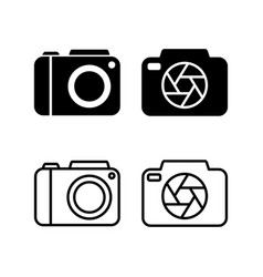 Camera Icon In Trendy Flat Style Isolated