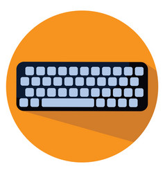 Computer Keyboard On A White Background