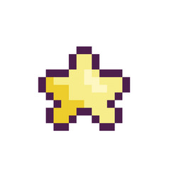 Pixel Star Rating 8 Bit Retro Y2k Icon