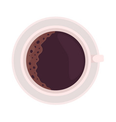 Cup Of Coffee Semi Flat Color Object