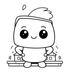 Cute Marshmallow Character Design Cute