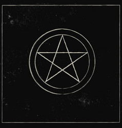 Pentacle Isolated On Dark Background Magic