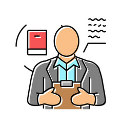 Teacher Scientist Worker Color Icon