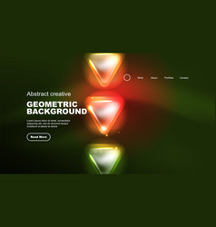 Abstract Background Landing Page Geometric Shape