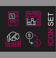 Set Line Cryptocurrency Exchange Stocks Market