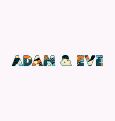 Adam Eve Concept Word Art