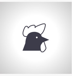 Chicken Head Icon Hen Head Icon