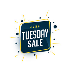 Every Tuesday Sale Banner Design Stylish Template