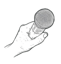 Hand Drawn With Microphone