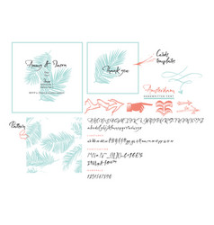 Handwritten Brush Font Wedding Cards Templates