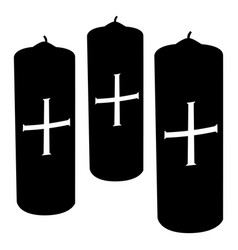 Cross Candles Cut Out