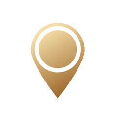 Golden Map Pin Gold Pointer