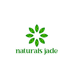 Natural Jade Logo Green Gemstone Emerald Logo