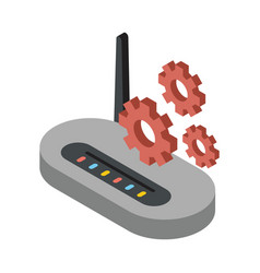 Router Wifi Device With Gears Settings