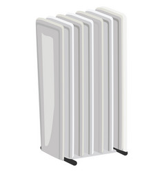 White Radiator On A White Background