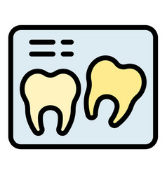 Xray Teeth Icon Flat