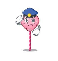 A Manly Candy Heart Lollipop Cartoon Concept