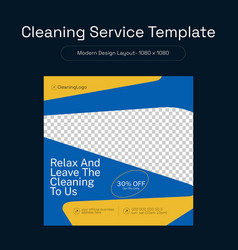 Cleaning Service Social Media Post Template