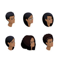 Isometric Icons Of The Head Of The