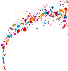 Background with color drops Royalty Free Vector Image