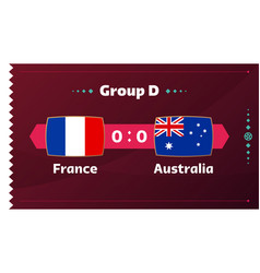 France Vs Australia Match Football 2022 World