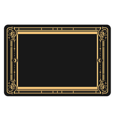 Mystic Style Blank Banner With Ornamental Border