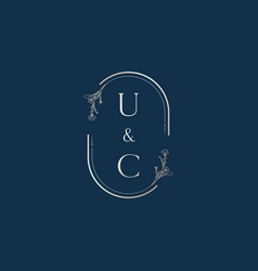 Uc Wedding Invitational Floral Initial Concept