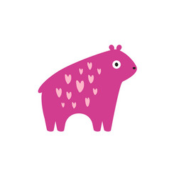 A Pink Bear In Hearts