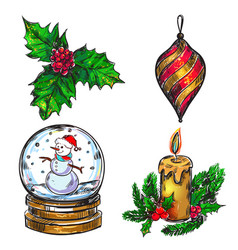 Christmas Sketch Icon Set