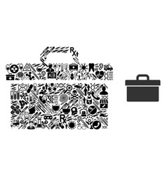 Collage Toolbox With Health Care Symbols