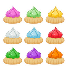 Colorful Belly Button Biscuits Set Also Known