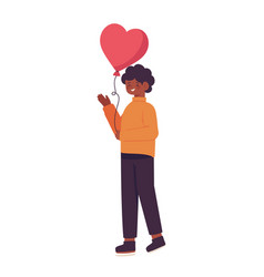 Guy With Heart Shape Balloon