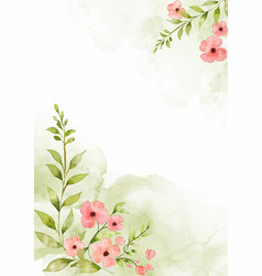 Hand Painted Watercolour Floral Design Background