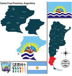 Map Of Santa Cruz Province Argentina