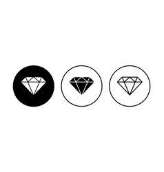 Diamond Icon Set Diamond Gems Icon