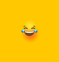 Funny Laugh Yellow 3d Smiley Face Phone Background