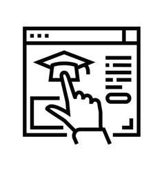 Link To Higher Education Resource Line Icon