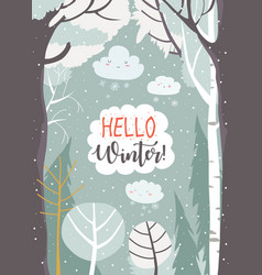 Winter background Royalty Free Vector Image - VectorStock