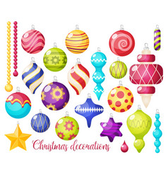 Christmas Decorations Icon Set