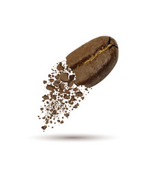 Coffee Beans Falling Apart 3d Realistic