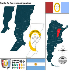 Map Of Santa Fe Province Argentina