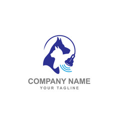 Dog Cat And Stethoscope Logo Veterinary Clinic