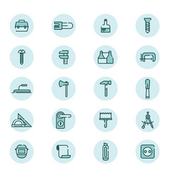 House Repairing Icon Set On A White Background