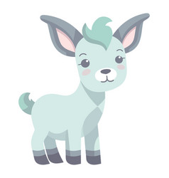 Cute Cartoon Goat A Small Furry Friend