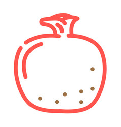 Pomegranate Red Color Icon